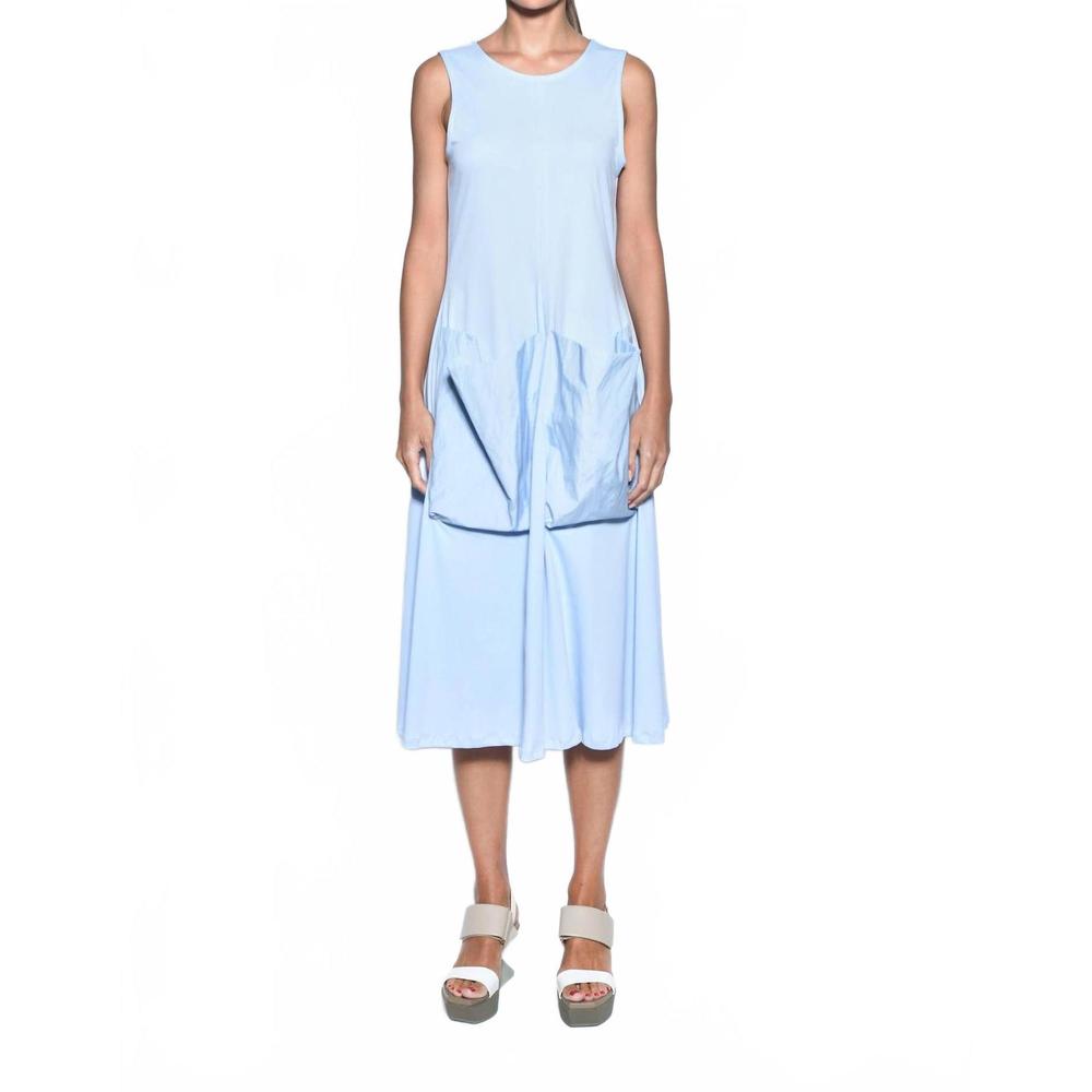 NEW SIMPLY MILA big pocket dress in celeste